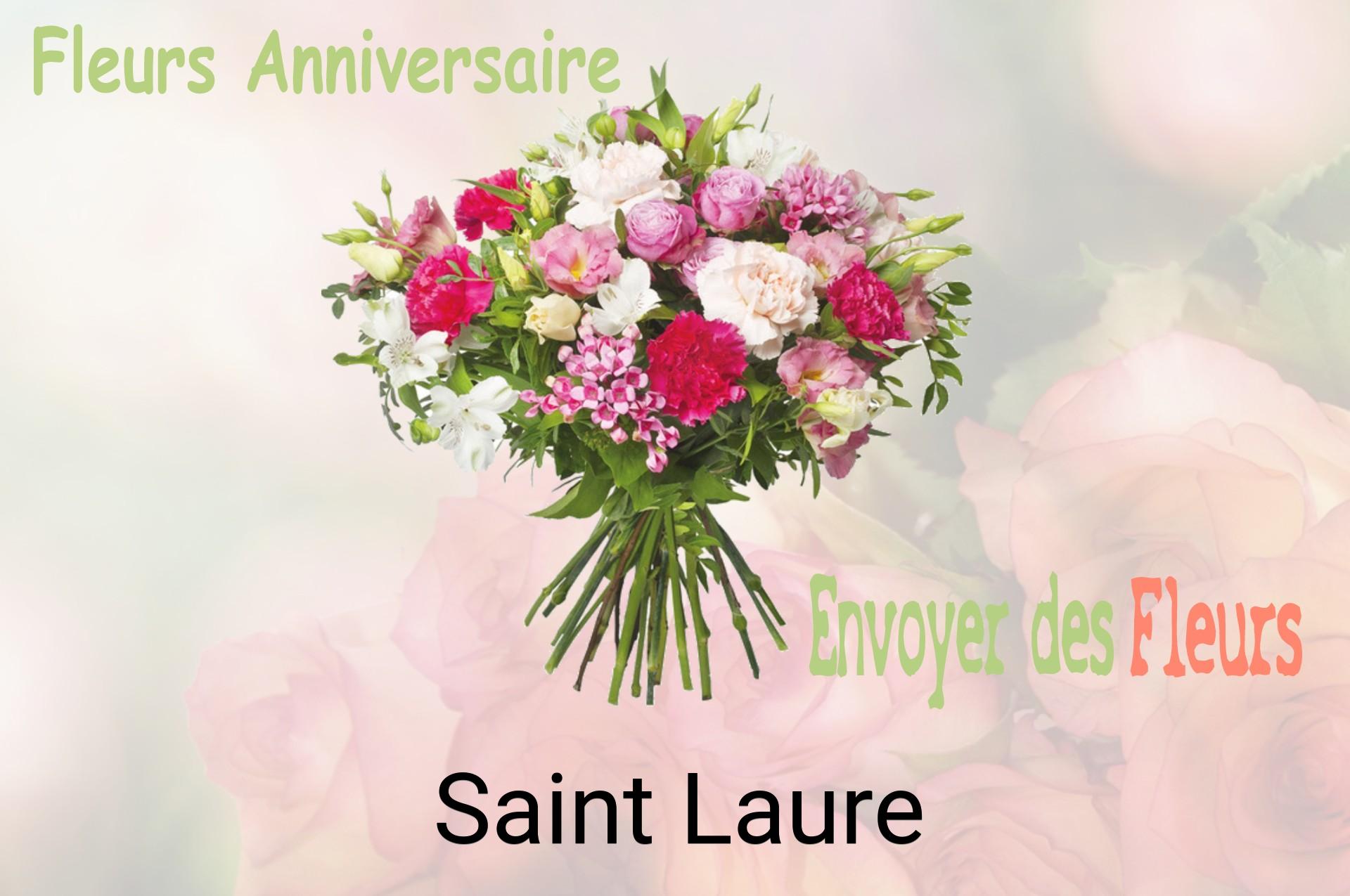 Bouquet de fleurs d’anniversaire livré à Saint-Laure