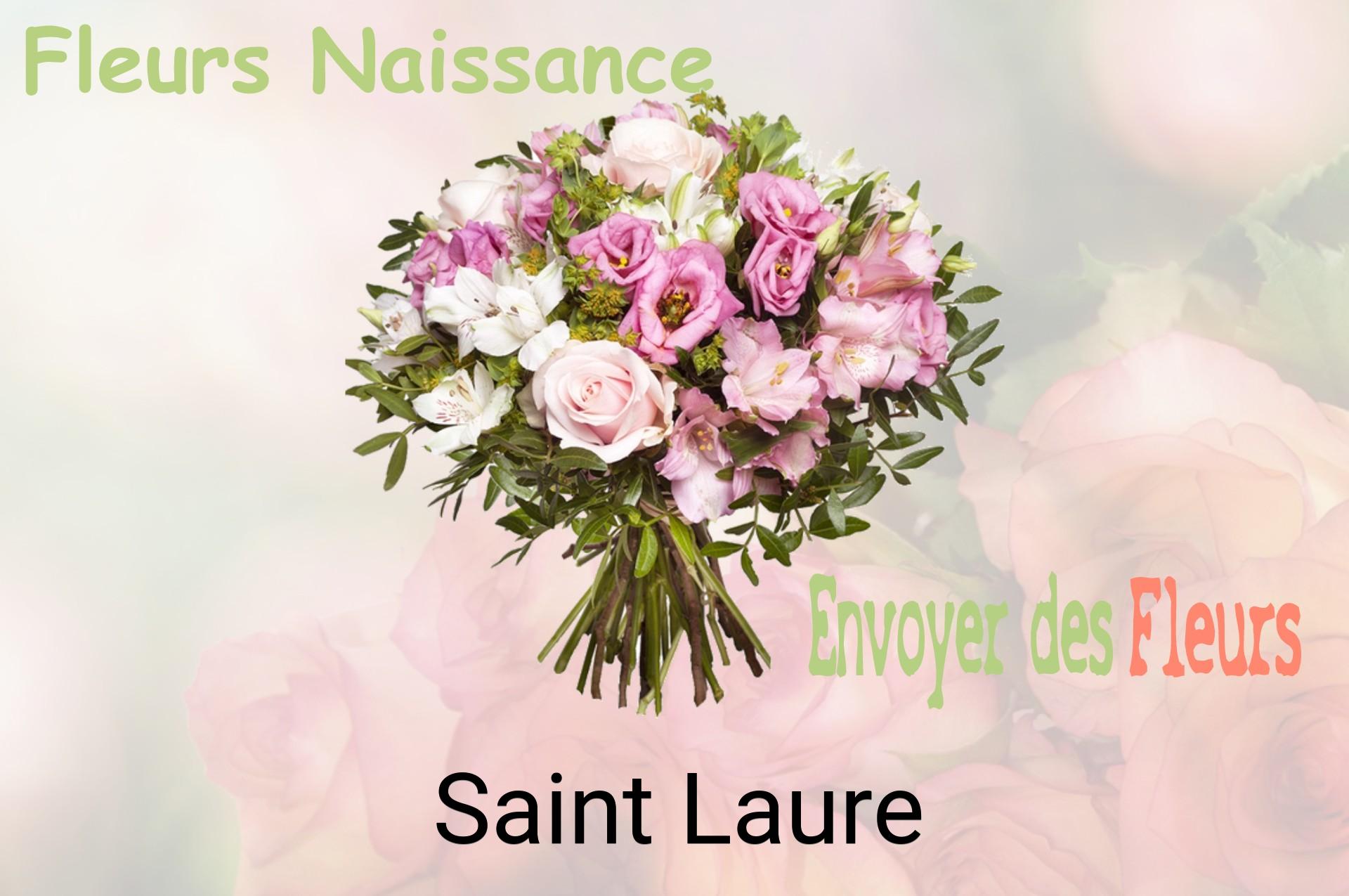 Bouquet de fleurs de naissance livré à Saint-Laure